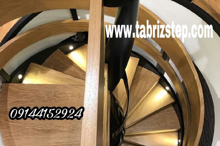 پله گرد حلزونی